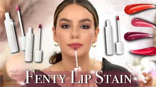FENTY POUTSICLE LIP STAIN : Trying ALL 4 Shades || Most Long Lasting Lipstick?! || Tania B Wells