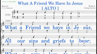 What A Friend We Have In Jesus  (Converse - Scriven) [v2] Alto