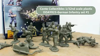 Conte Collectibles 1/32nd scale plastic DDAY023-German Infantry set #1