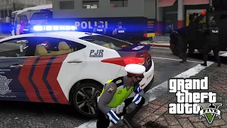 Kembali Bertugas Mengejar Perampok Bersenjata || GTA 5 Mod Polisi Indonesia