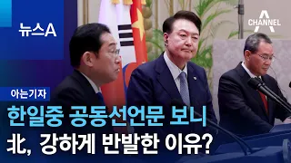 [아는기자]한일중 공동선언문 보니…北, 강하게 반발한 이유? | 뉴스A