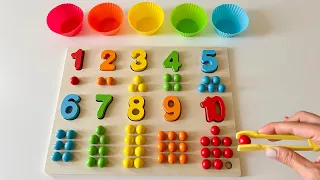 Learn Colors, Numbers & Counting 1-10 activity |Toddler Learning Videosl Educational Videos For Kids