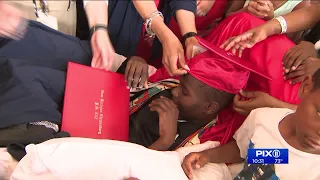 11-year-old boy struck by stray bullet in Brooklyn shooting celebrates graduation in hospital