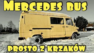 Mercedes BUS prosto z krzaków