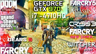 i7 4710HQ - GTX 970m 3GB Gaming Test in 12 Games (2020)