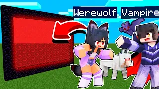 How To Make A Portal To The Aphmau WEREWOLVES And VAMPIRES in Minecraft