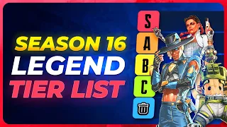 BEST LEGENDS TIER LIST (Apex Legends Season 16)