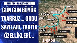 Gün gün Büyük Taarruz... Ordu sayıları, taktik özellikleri...