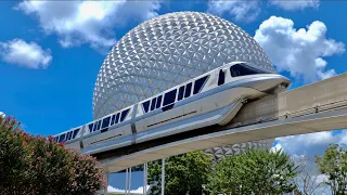 Walt Disney World EPCOT Monorail Reopens - Ride to EPCOT From TTC in 4K | Walt Disney World 2021