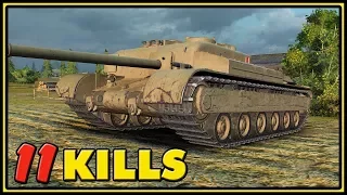 AT 8 - 11 Kills - 1 VS 5 - World of Tanks Gameplay