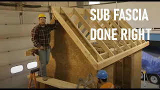 How to Install Sub Fascia // Roof Framing Part 7