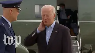 Biden hit with cicada before boarding Air Force One