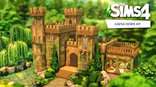 Tiny Medieval Castle ||  Castle estate kit || The Sims 4  Speed Build - NO CC