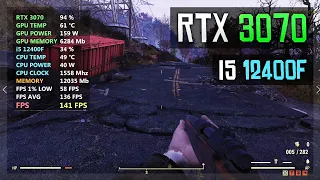 Fallout 76 | RTX 3070 | Ultra Settings! + i5 12400F
