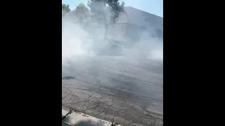 Mercedes E350 burn out