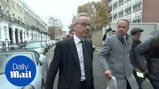 Michael Gove appears outside home morning after Brexit fallout