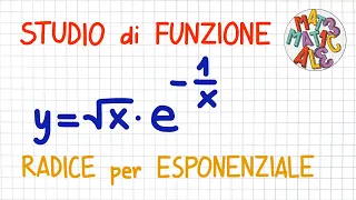 STUDIO DI FUNZIONE - radice moltiplicata per esponenziale                _ FS65