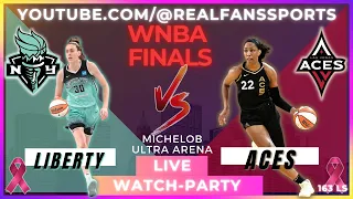 NEW YORK LIBERTY VS LAS VEGAS ACES | WNBA FINALS GAME #2 | WATCH-PARTY LIVE | REAL FANS SPORTS