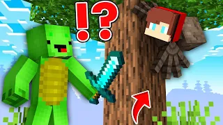 What if JJ and Mikey Shapeshift into Random Mobs - Minecraft Maizen Challenge