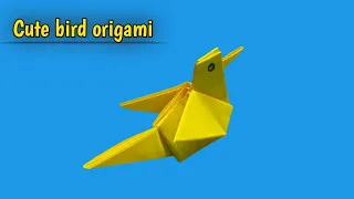 How to make a origami bird - paper bird