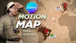 Crie MOTION MAPS incríveis no Canva com essas técnicas avançadas (Mapa Animado)