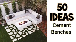 Top 50 Fantastic Outdoor Cement Benches Ideas|Cement Benches For Garden|Outdoor Fireplace Interior