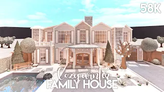 Cozy Winter Family House | Bloxburg Build