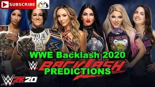 WWE Backlash 2020 Women’s Tag Team Championship Triple Threat Predictions WWE 2K20