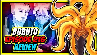 Naruto's ULTIMATE SACRIFICE-Baryon Mode Naruto vs Isshiki Begins-Boruto Episode 216 Review