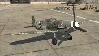 War Thunder stock Bf 109 G-14 gameplay
