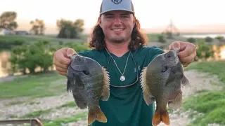 Fishing For Monster BLUEGILL!! {Catch Clean Cook} Blackened Bluegill