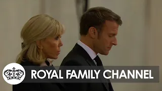 Emmanuel Macron Attends the Queen's Lying in State