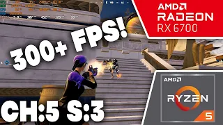 Fortnite Performance Mode CH:5 S:3 | Ryzen 5 5600 & RX 6700 | High meshes