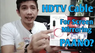 How to Connect Screen Mirroring Using HDTV Cable Only | From CP to Ordinary TV