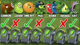 All Plants 1 POWER-UP vs 99 Gravestones Plant Food - Who Will WIn? - PvZ 2 Challenge