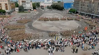 У Житомирі зустріли десантників 95-ї бригади, які повернулися із зони ведення бойових дій