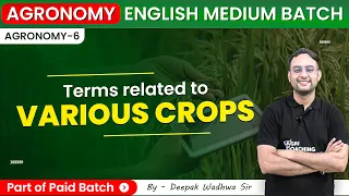 Agronomy-6 I English I Terms Related to specific crops