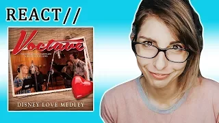 REACT // VOCTAVE Ft. KIRSTEN MALDONADO - "DISNEY LOVE MEDLEY"