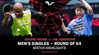 Quadri Aruna vs Lim Jonghoon | MS R64 | Singapore Smash 2024