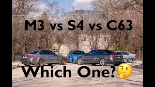 German Rivals F80 M3 vs Audi S4 vs Mercedes C63 AMG!  Which Is Best?