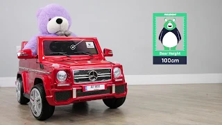 Kids Licensed 12V Mercedes Benz G65 AMG Battery Operated Electric Ride On Car With Parental Remote