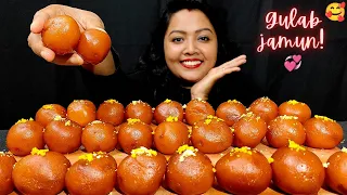 Eating lots of Gulab jamun | 💪 Gulaab jamun Challenge | Mukbang ASMR Sweets | Big bites