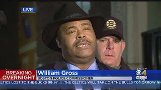 Boston Police Commissioner William Gross On Police Officer Shot