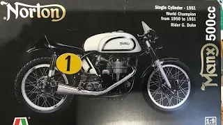 Part 2 The 1:9th Italeri Manx norton