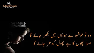 Wo To Khushbu Hai Hawaon Me Bikhar Jay Ga | Parveen Shakir Poetry | Marziyan