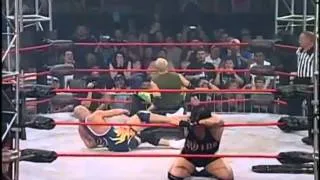 Team 3D & Kurt Angle Vs. Rhino, Christian Cage & AJ Styles HD Highlights- Victory Road 2008