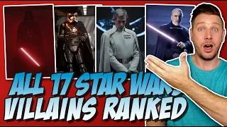 All 17 Star Wars Villains Ranked From Worst to Best