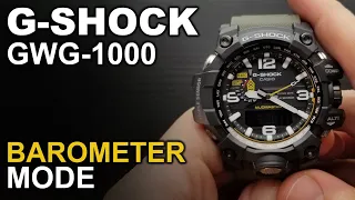 GShock Mudmaster GWG-1000 - Barometer mode