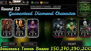 Sorcerer's Tower Final Match 200 & Bosses 150,170,190 Fight + Guaranteed Diamond Reward