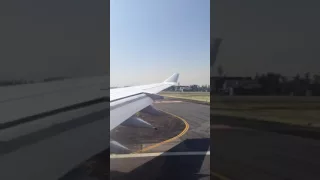 Takeoff Lufthansa A340-600 Mexico City